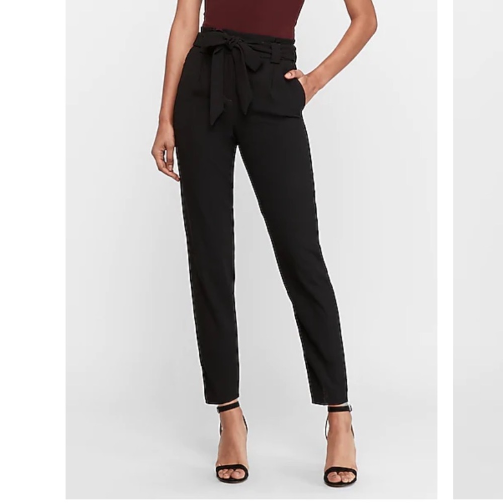 Express Paperbag Ankle pants